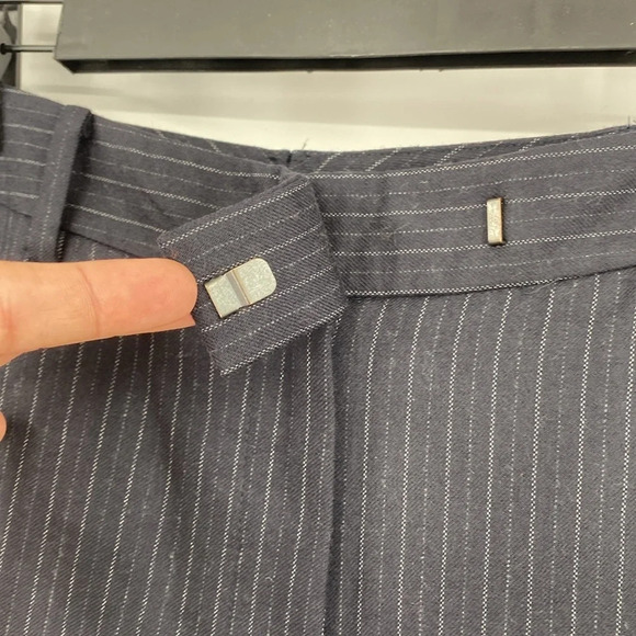 Brooks Brothers 346 Trouser Pants Women’s Size 8 Blue Stripes 100% Wool - Picture 4 of 14